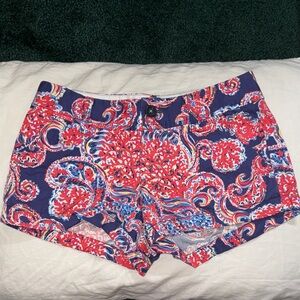 Lilly Pulitzer Colorful Paisley Jean Shorts
